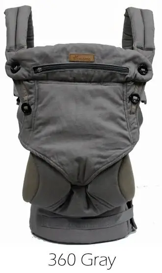 Четыре положения, 360, переноска для малышей, многофункциональный дышащий рюкзак для младенцев, детская переноска, слинг, подтяжки - Цвет: 360 gray