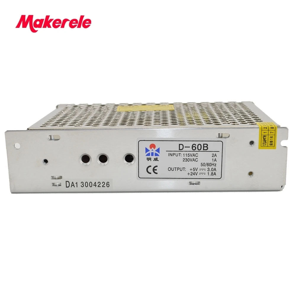 

CH1 5V + CH2 24V Dual Output Switching Power Supply Aluminum D-60B Portable Lighting Accessories For Led Strip Light Home USE
