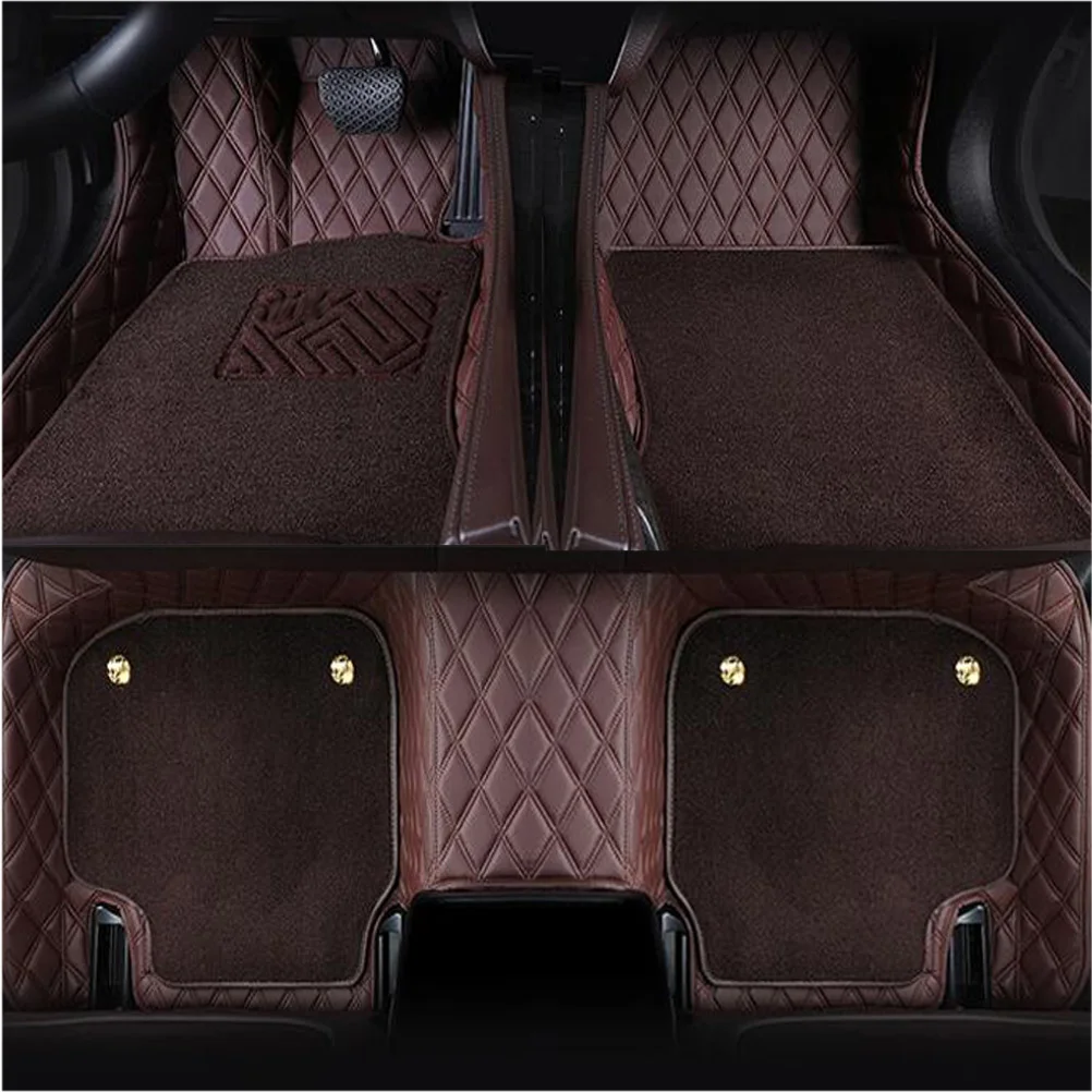 

Floor mats Case for Audi A3 A4 A6 A7 A8 Q3 Q5 Q7 TT 5D Waterproof car-styling leather Anti-slip carpet liners