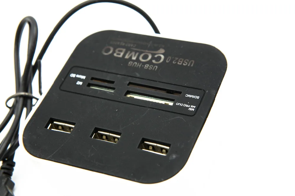 Горячая все в 1 Combo Hub USB 2,0 3 Порты Card Reader для SD MMC M2 MS Pro Duo
