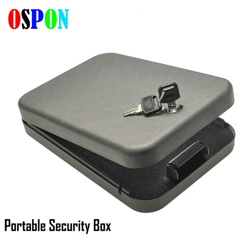 OSPON, тактический ключ безопасности, портативный автомобильный Сейф, пистолет, ценные вещи, коробка для хранения ювелирных изделий, strongbox, холоднокатаный стальной лист