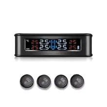 Беспроводная система контроля давления в шинах TPMS на солнечной энергии, измеритель давления в шинах с 4 датчиками