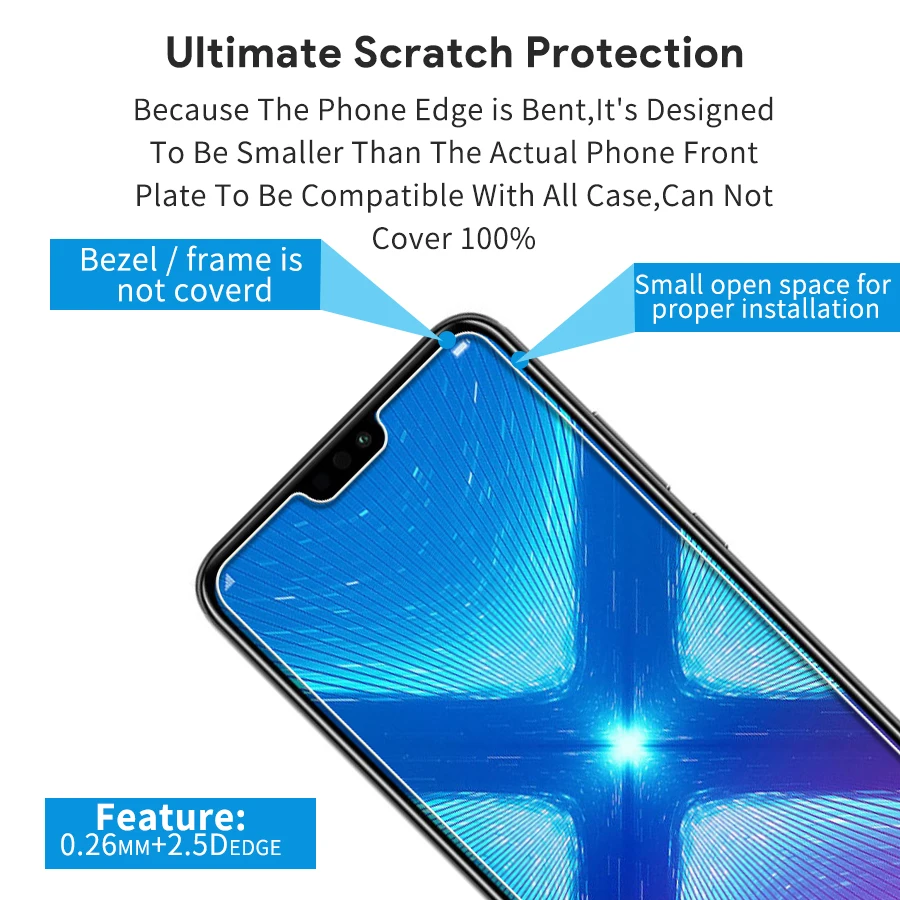 Закаленное стекло Honor 8x Защитная пленка для Huawei Max 8c|Защитные стёкла и плёнки| |