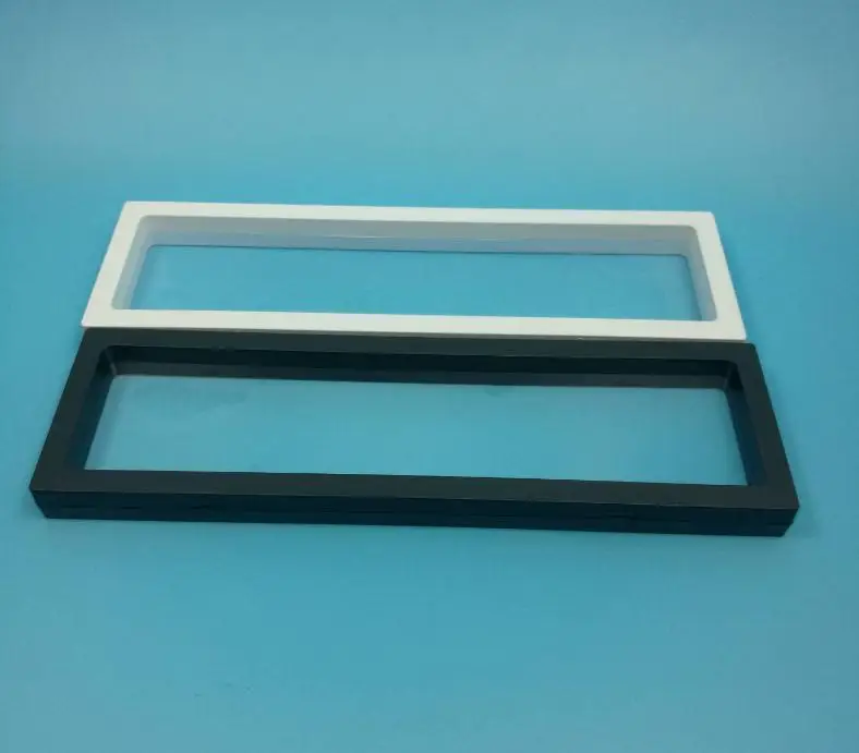Perfect 240pcs 300*90*20mm Clear PET Membrane box Holder Floating Display Case Earring Gems Ring Jewelry Suspension Packaging Box SN141 3