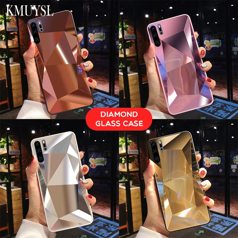 Diamond Mirror Case For Huawei P30 Pro P30 P20 Lite Mate 20 10 Lite P Smart Plus Y6 Y7 Pro Y7 Prime Y9 2019 On Honor 10i Cover