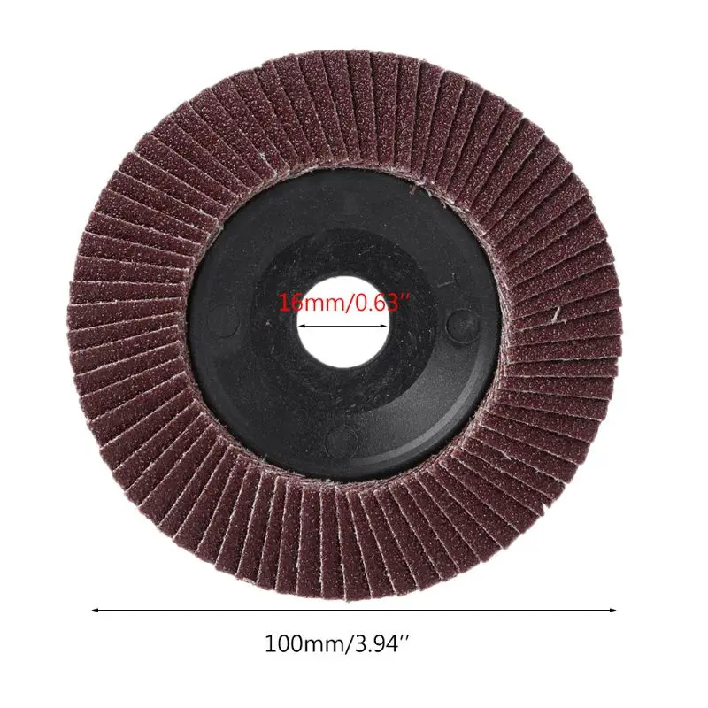 10Pcs 100mm/4inch Flap Disc Polishing Pad Plate Sander Paper Sanding Disk Grinding Wheel Abrasive Tools Grit 80