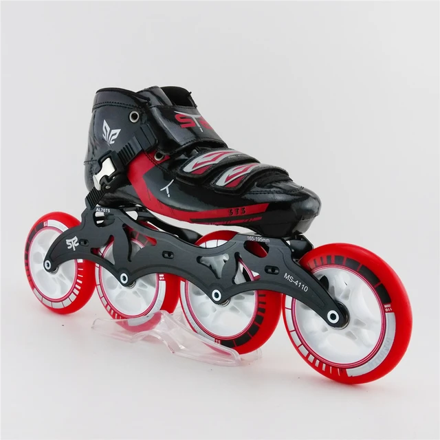 Cheap Outdoor Sports Breathable Skating Shoes Professional Roller Skate Shoes Speed Inline Patins Slalom 4 Wheel Roller Skates