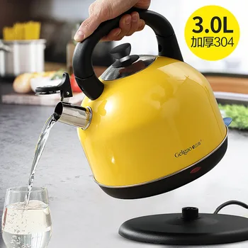 

Electric Kettle 304 Stainless Steel Water Brew Kettle 3L Large Capacity Household Automatic Power Off Water Boiling Machine