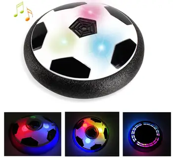 

18*18cm for children Indoor electric air cushion suspension football soccer toy with Flash light