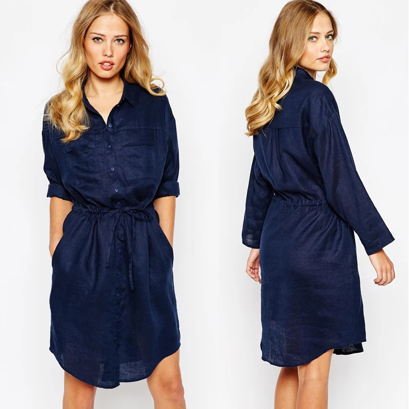 dark blue tshirt dress