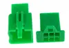 2.8mm 1/2/3/4/6 pin Automotive 2.8 Electrical wire Connector Male Female cable terminal plug Kits Motorcycle ebike 1set green ► Photo 3/4