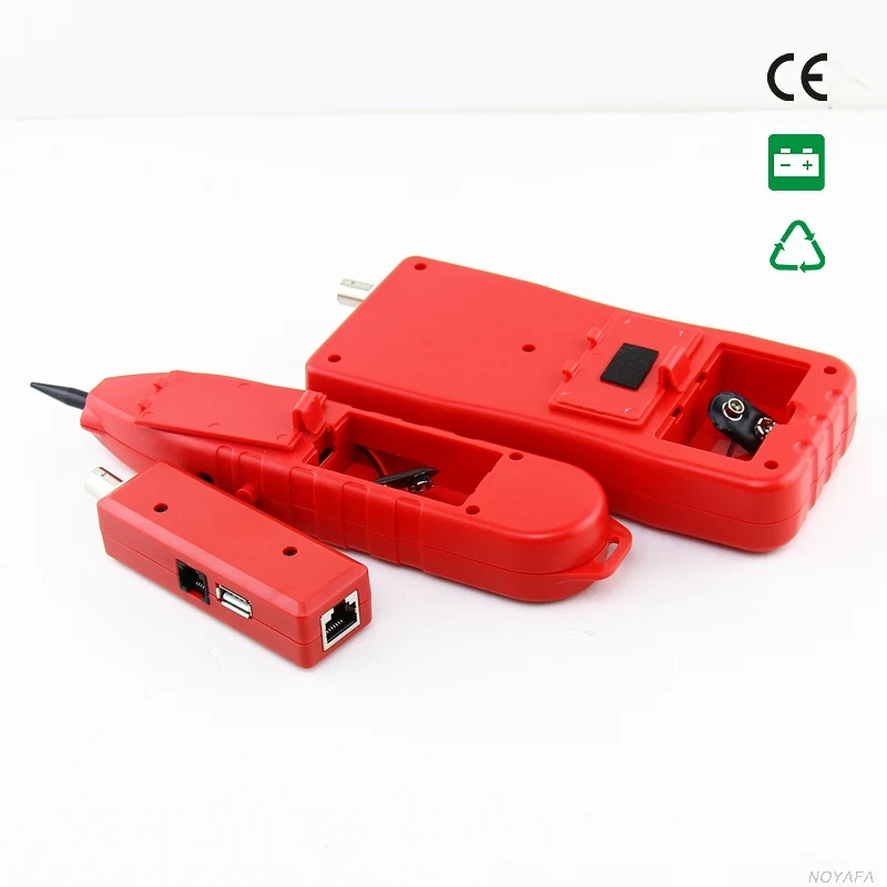  NF-838 color rojo RJ45 BNC USB 1394 RJ11 rastreador de cables de teléfono buscador de línea de cort