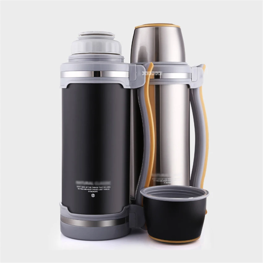 2L Kettle Stainless Steel Travel kettle With Handle insulated Thermo