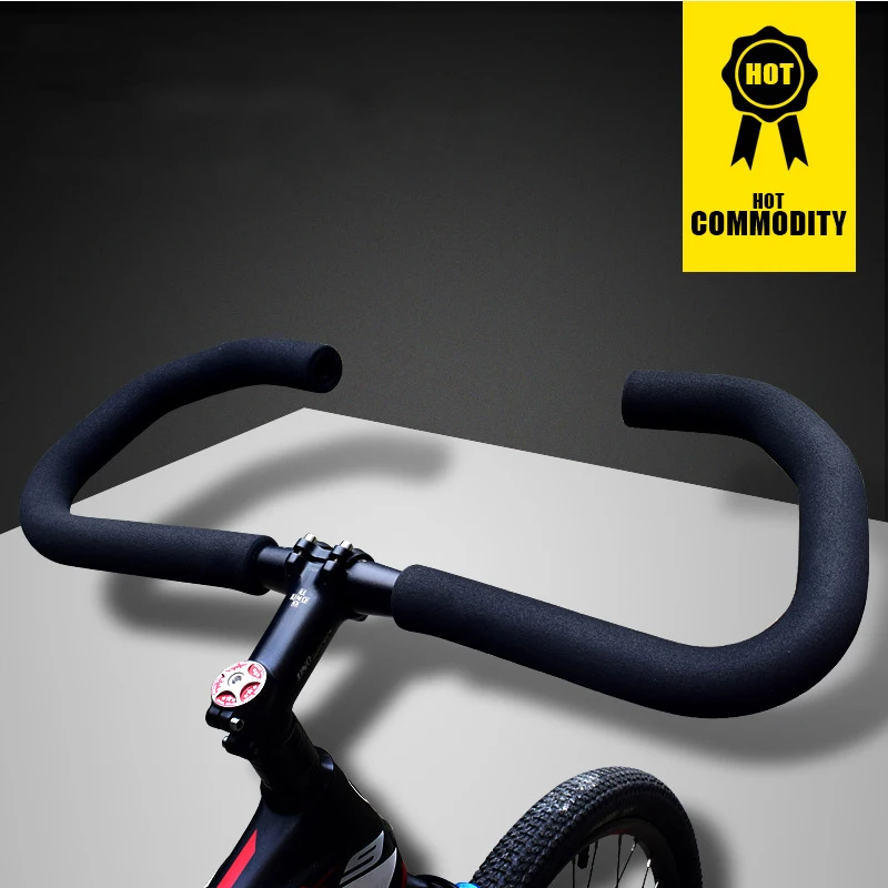 Online Manillar de bicicleta de alta resistencia aleación de aluminio 6061 T6 manillar de bicicleta de tratamiento térmico 25,4mm 31,8mm para MTB bicicleta