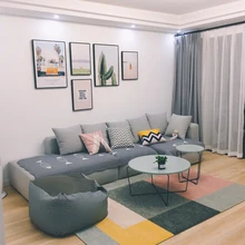 Комбинированный стиль, мягкие ковры для гостиной, спальни, коврики из полиэстера, Противоскользящий коврик для пола, двери, простой напольный коврик, коврик для двери, ковер