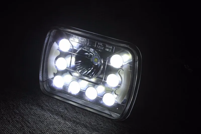 2 шт. точечные светодиодные фары 5x7 7x6 фары Hi/Low Sealed Beam Замена для Chevy S10 Blazer Express Van H4 9003 штекер 6054 H5054