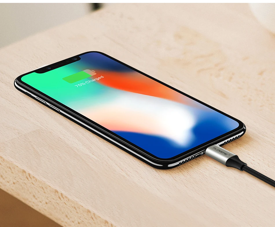 FLOVEME 2 в 1 USB кабель для iPhone X 7 6 s 5S кабель для быстрой зарядки для освещения USB кабель для iPad мобильного телефона