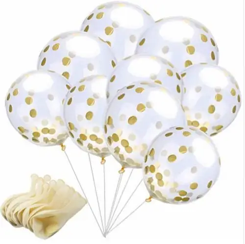 10pcs-12inch-Gold-Confetti-Balloon-Clear-Birthday-Balloons-Latex-foam-pink-party-Decoration-Birthday-Balloon-Party