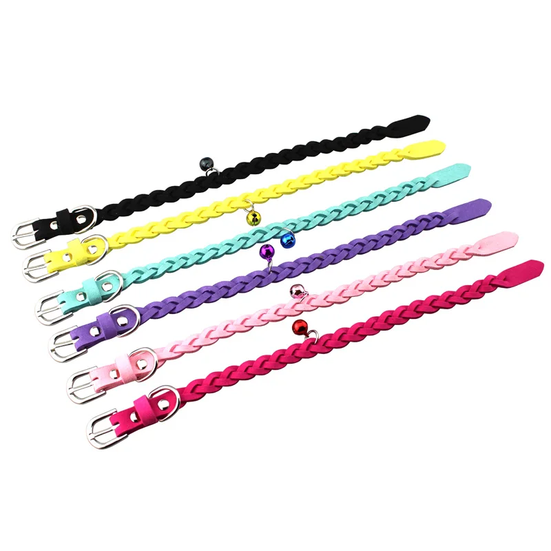 1.5cm Width Adjustable Cat Collar With Bells Personalized Puppy Dog Collar Leash For Chihuahua Teddy Pet Accessories collar gato 1.5cm Width Adjustable Cat Collar With Bells Personalized Puppy Dog Collar Leash For Chihuahua Teddy Pet Accessories collar gato