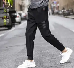 Осенняя и зимняя мужская луч ноги штаны-шаровары тощий плюс бархатные брюки M-4XL