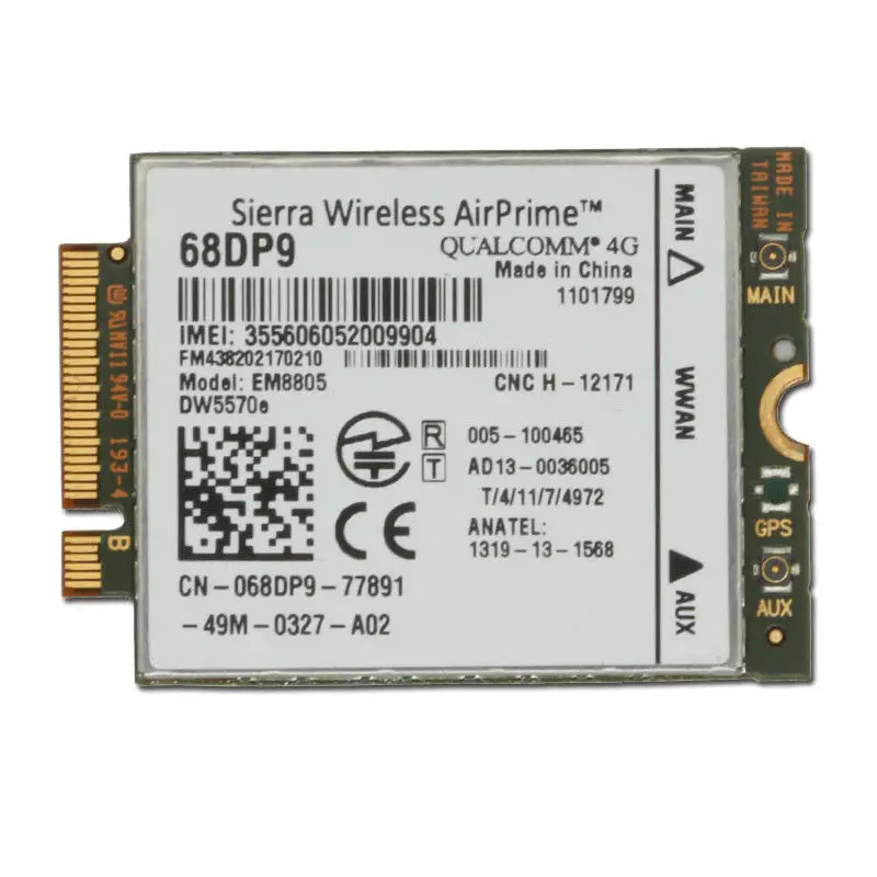 Карта для DELL Sierra Wireless AirPrime EM8805 4G WWAN карта 68DP9 DW5570e | Компьютеры и офис