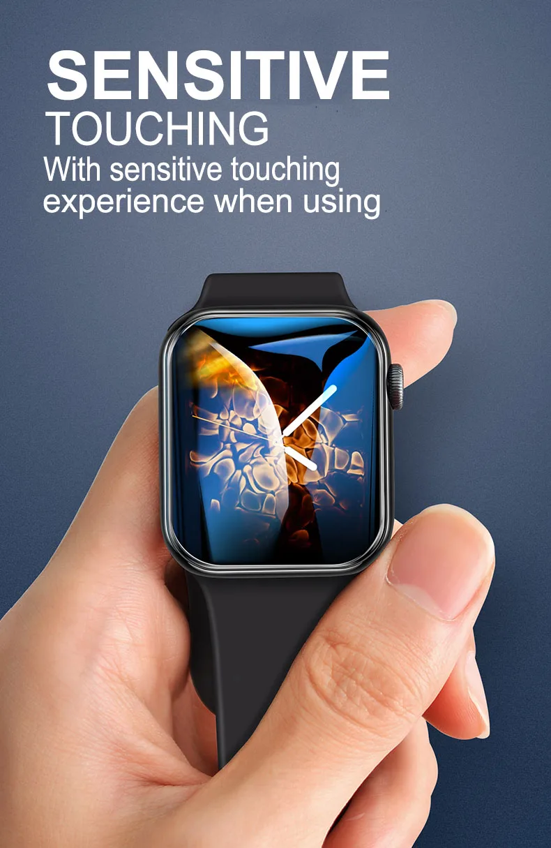 Для Apple Watch Series 5 4 2 3 1 Защитная пленка для экрана полное покрытие УФ жидкое стекло для i Watch 42 38 40 44 мм закаленное стекло