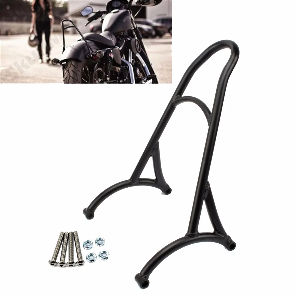 Motorcycle Burly Black Short Sissy Bar Backrest For Harley Sportster XL