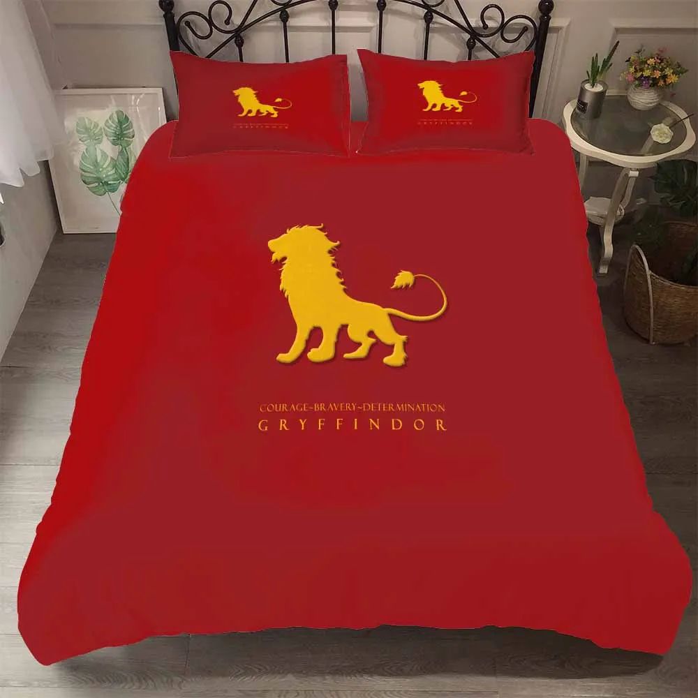 

A Bedding Set 3D Printed Duvet Cover Bed Set Space Harry Potter Textiles for Adults Bedclothes with Pillowcase #HLBT025