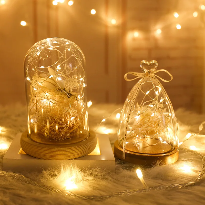 

1M 2M 5M 10M 100 Led Strings Copper Wire 3XAA Battery Operated Christmas Wedding Party Decoration LED String Fairy Lights