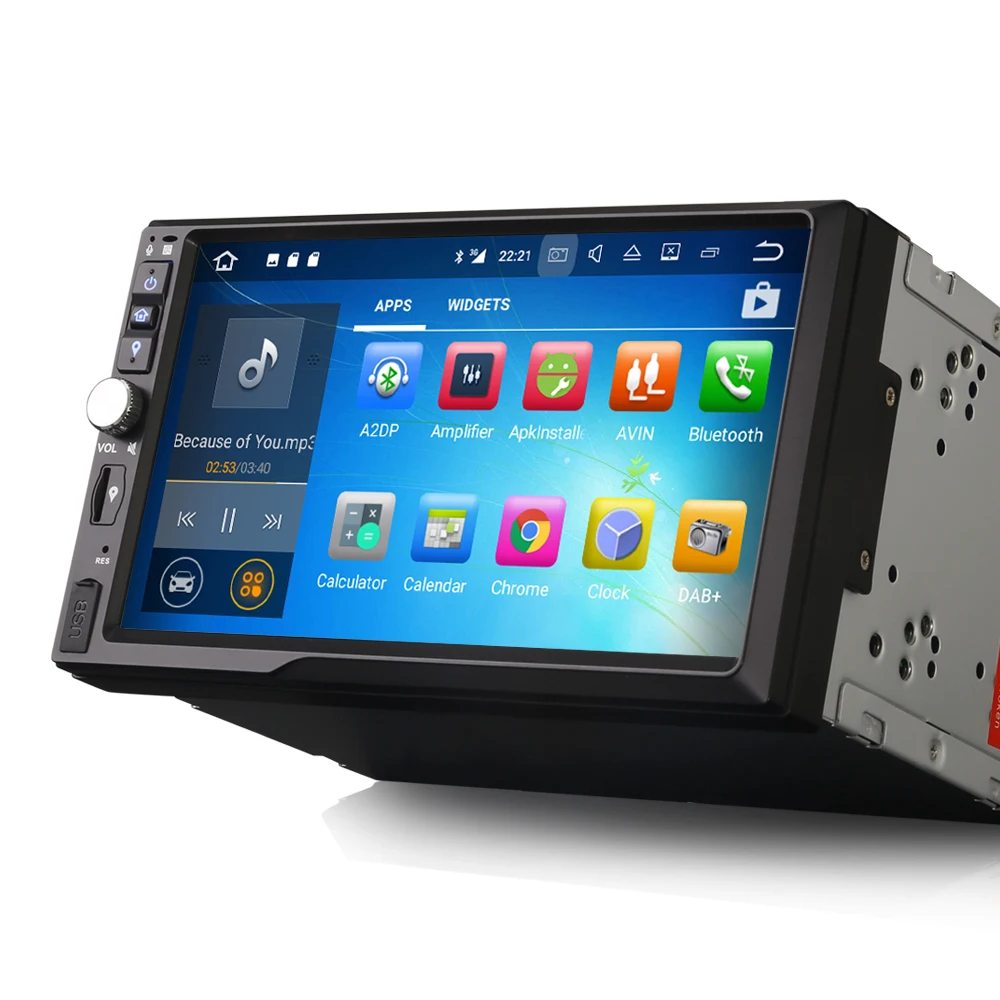 Best 7" Android 7.1.2 OS Double Din Car Multimedia 2 Din Car Navigation GPS Two Din Car Radio with External OBD2 Adapter Support 5