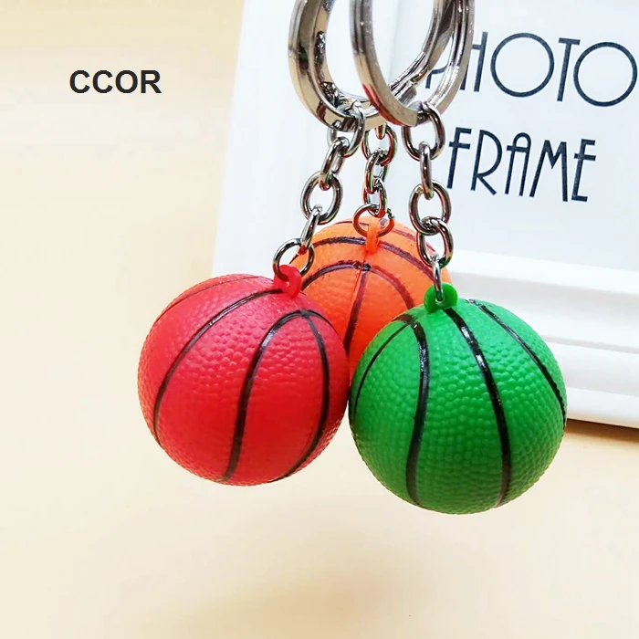 Free Shipping, Sport Goods Hanger Keychains, 40MM Dia. Big Basketball