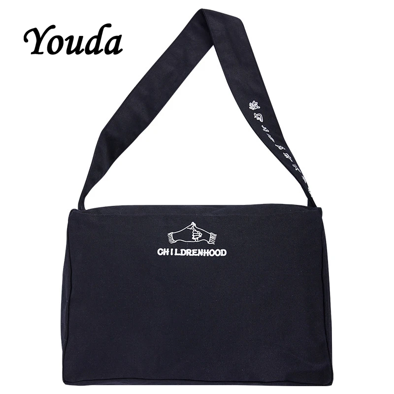 

Youda New Original Totes Large Capacity Student Handbags Canvas Crossbody Female Bag Creative Pattern Printing Shoulder Bags