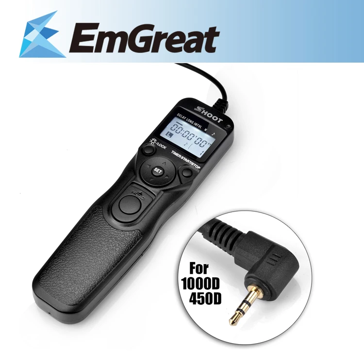 Shoot RS-60E3 Selfie Timer Remote Control Shutter Release Cable TC-C1 for Canon 60D 70D 600D 1000D G11 550D 650D 700D 750D 760D Shoot RS-60E3 Selfie Timer Remote Control Shutter Release Cable TC-C1 for Canon 60D 70D 600D 1000D G11 550D 650D 700D 750D 760D