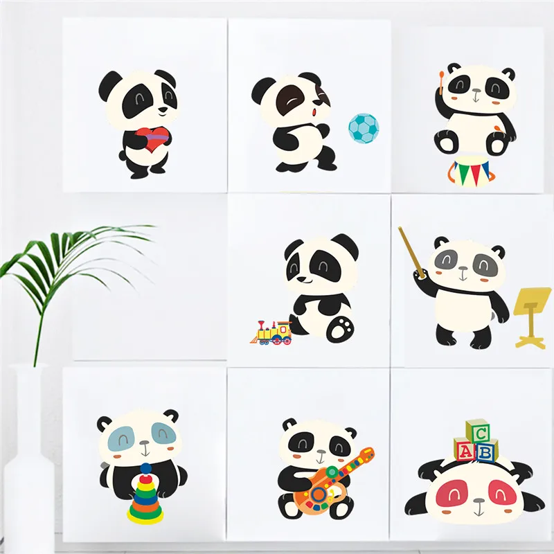 Panda bamboo растение высота измерения настенные наклейки для детской комнаты животные Рост Диаграмма настенные наклейки переключатель росписи искусства - Цвет: 963