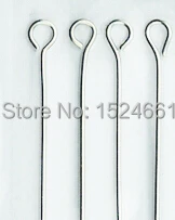 

FLTMRH 50PCS Silver Tone Eye Pins 60x0.7mm head pins findings pin jump rings jewelry findings watch