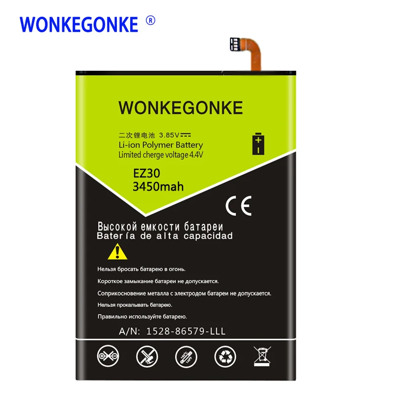 

WONKEGONKE EZ30 Battery for Motorola Nexus 6 Google Battery XT1115 XT1110 Nexus6 Batteries Bateria