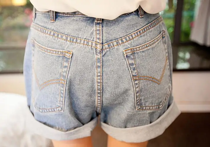 A54 Vintage Lady Denim Shorts Fashion Women