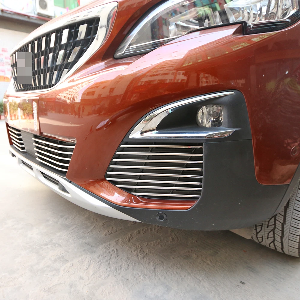 Fit For 2017 Peugeot 3008 GT Accessories Car Exterior Front Below Fog