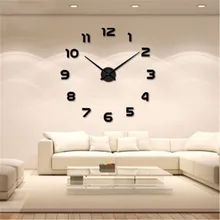 Новые высококачественные 3D персональные негабаритные настенные часы креативные настенные наклейки Мода Гостиная часы украшение для дома акрил