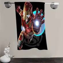 Neue Benutzerdefinierte iron Man Dusche Handtuch Großen Größe 140×70 cm Baumwolle Badetuch Für ihre familie FQI905-% wd90