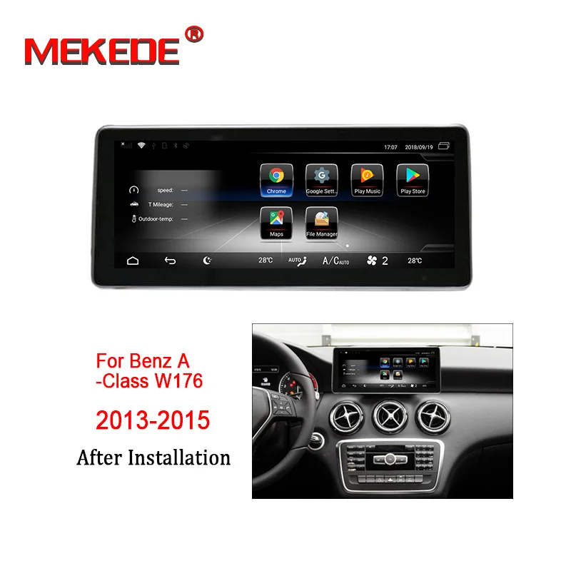 

MEKEDE 3G RAM 32G ROM Android 7.1 4G LTE car multimedia player for Mercedes Benz A Calss W176 2013-2015 GPS Navigation radio