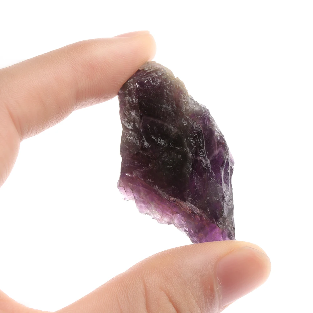 

100g Irregular Natural Purple Amethyst Quartz Crystal Stone Rough Rock Specimen Healing Romantic Collectibles