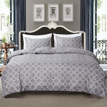 

American Style Geometric Stripes Reactive Printing Duvet Cover Set USA Twin Queen King Size 2/3 PC Machine Washable Bedding Set