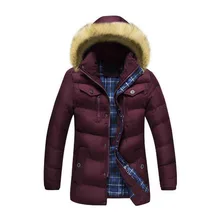 VXO, мужское зимнее пальто, мужские теплые куртки с меховым воротником, Длинные парки, мужские пальто, толстые повседневные мужские пальто с капюшоном и меховым воротником