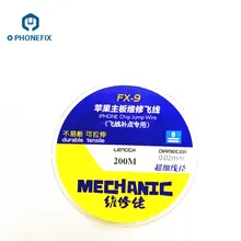 PHONEFIX Mechanic 0,01 мм 0,02 мм изоляция Чистая медь перемычка провода для iPhone материнская плата отпечатков пальцев ремонт соединительный провод