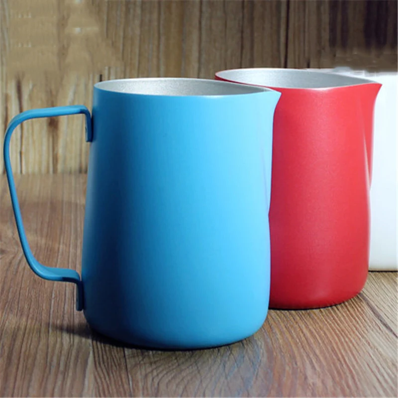 Thicker 1 0 Non stick Coffee Cup Milk Jug 350ML 600ML Stainless Steel Espresso Coffee Frothing