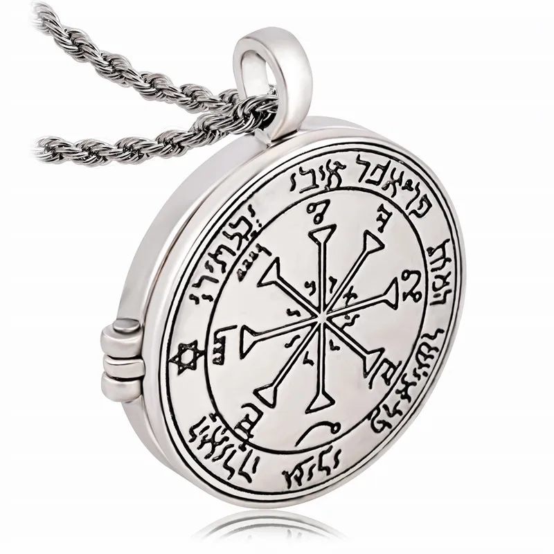 Bijouxtalisman для удачи ключ Соломона Пентакль печать фото коробка медальон кулон