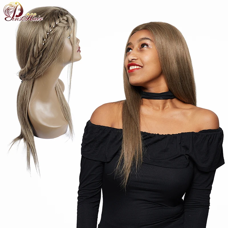 

Pinshair Light Green Straight Hair Wigs 4*4 Closure Lace Front Human Hair Wigs Brazilian Non Remy Hair Lace Wig For Black Women