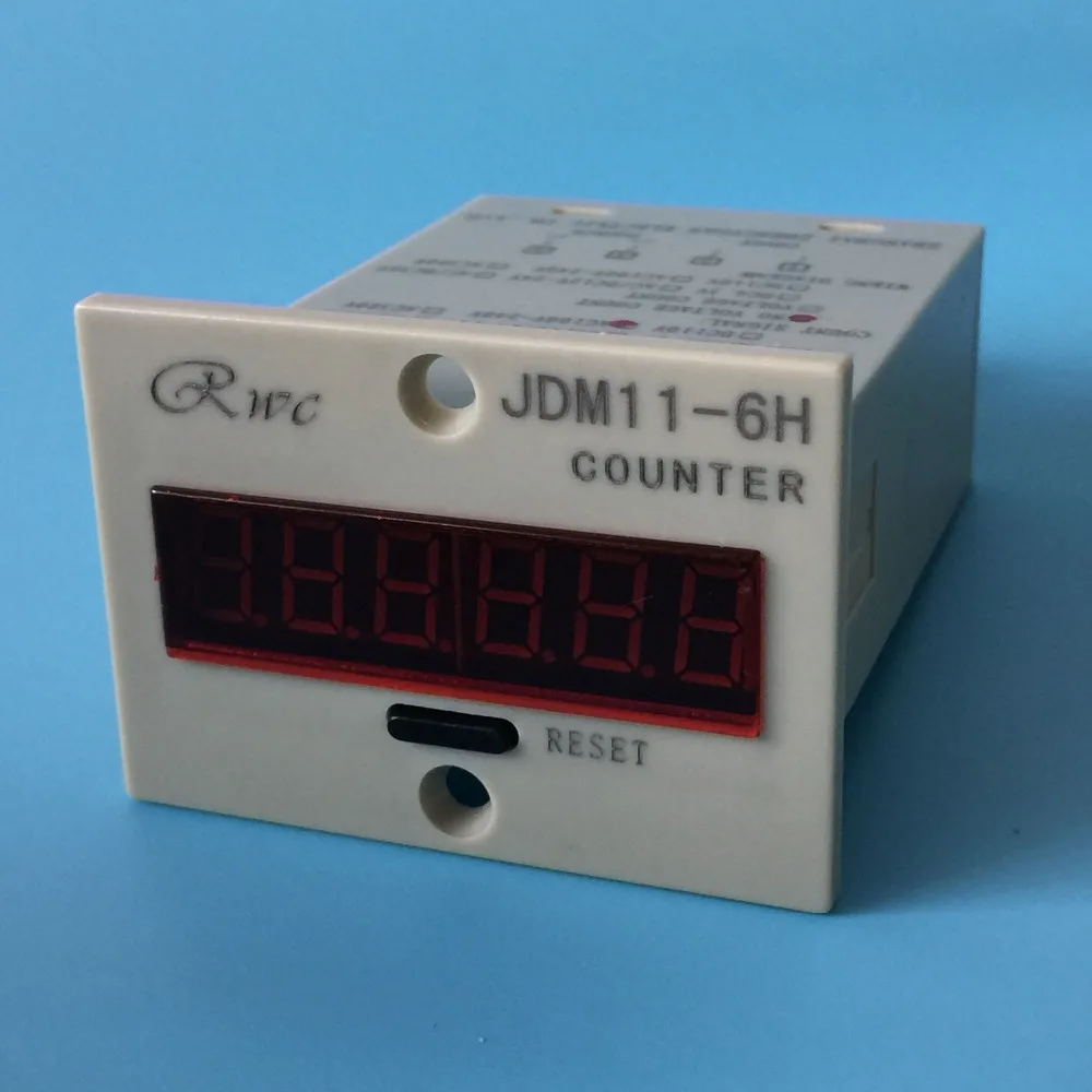 Электронный счетчик jdm11-6h AC 220 В производства считая электронные цифровой Дисплей предустановленных Тип счетчик накопления