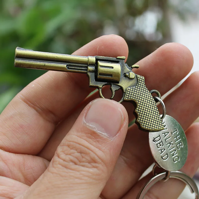 Ходячие мертвецы брелок револьвер модель брелок для мужчин ювелирные аксессуары